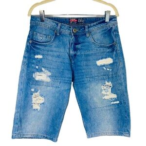 Terranova Denim Distressed Jean Shorts or Jorts Size 30W